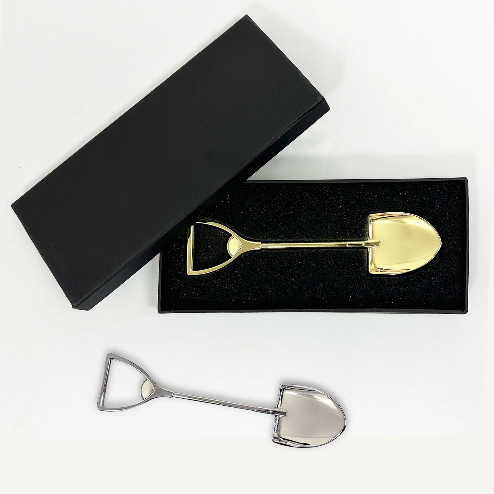 7" Gold & Silver Miniature Ceremonial Shovels - Image 5