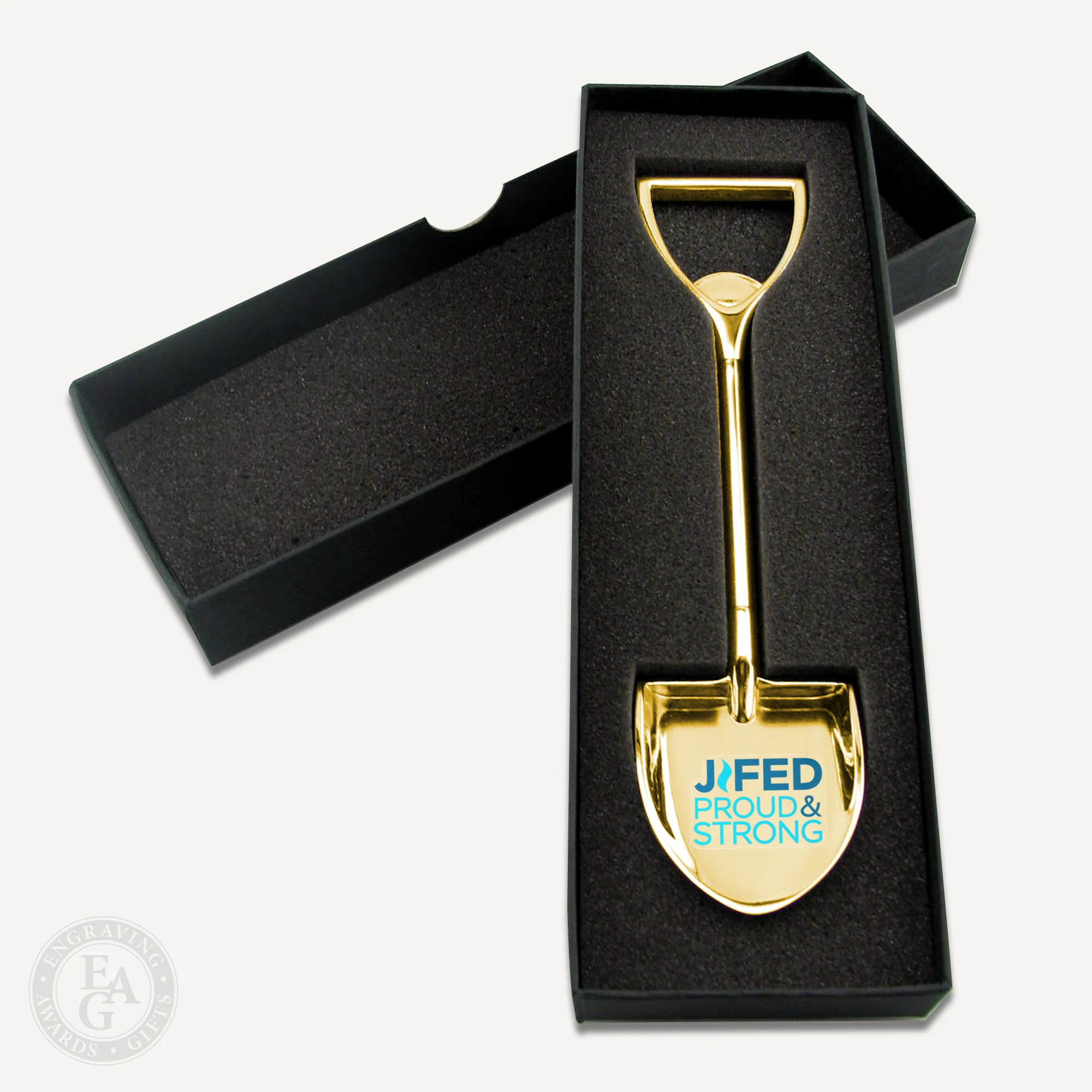 7" Gold & Silver Miniature Ceremonial Shovels - Image 6
