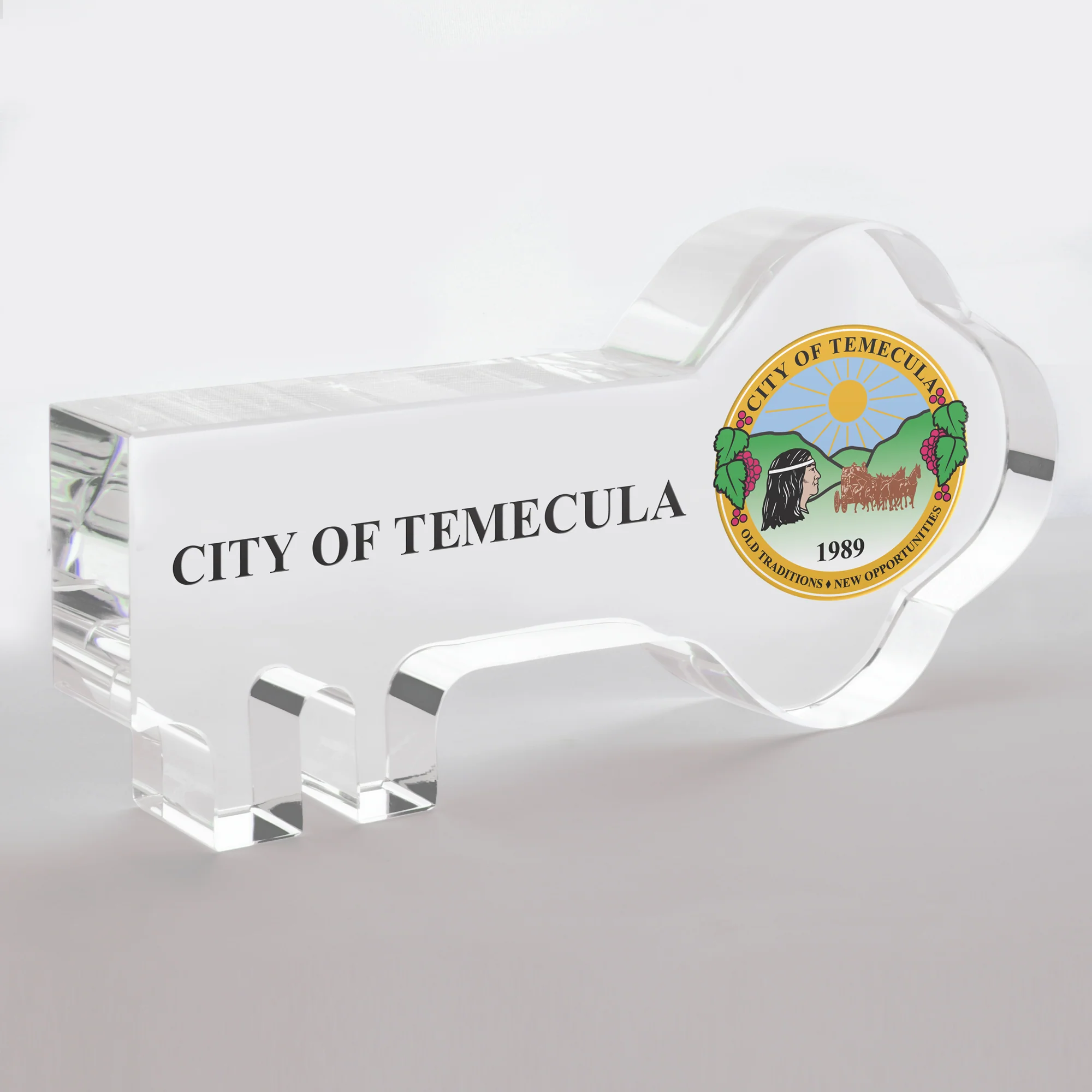 8" Ceremonial Key to the City - Crystal
