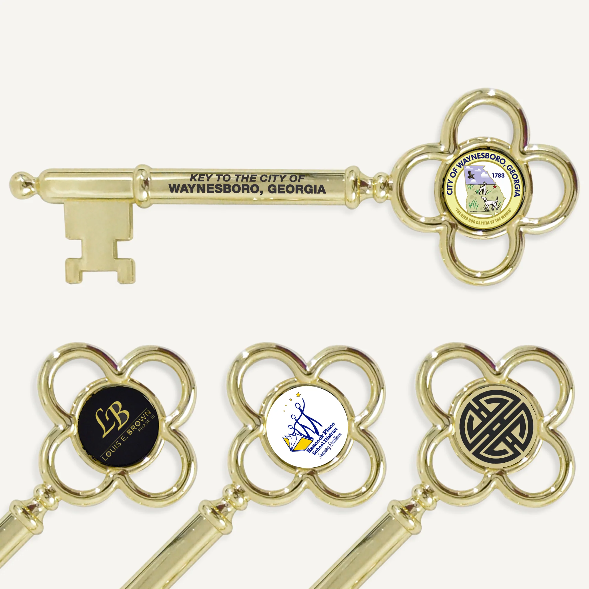 8" Gold Plated Ceremonial Key