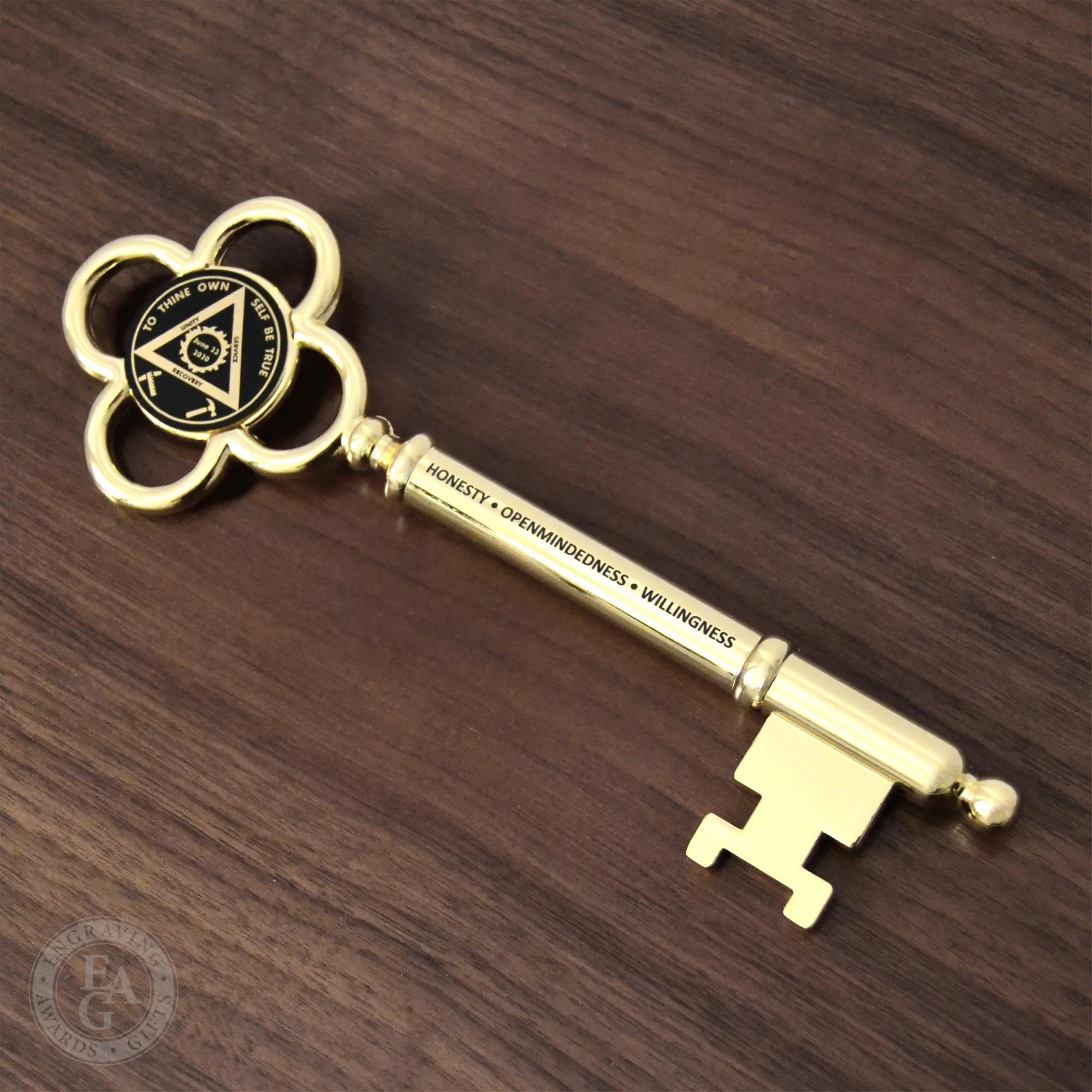8" Gold Plated Ceremonial Key - Image 10