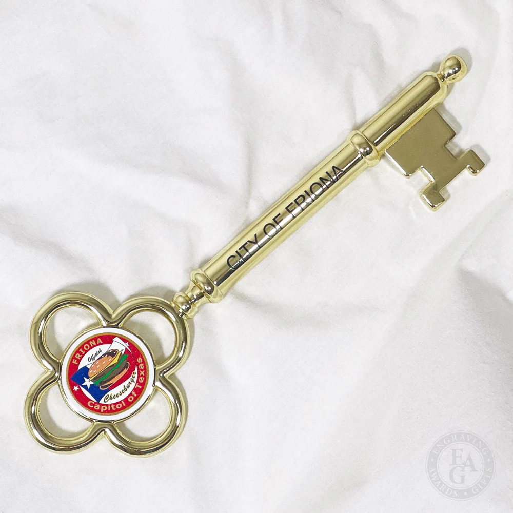 8" Gold Plated Ceremonial Key - Image 12