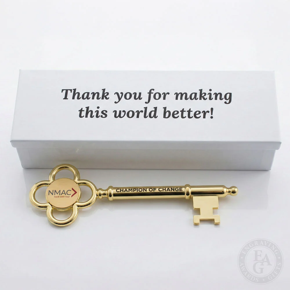 8" Gold Plated Ceremonial Key - Image 15