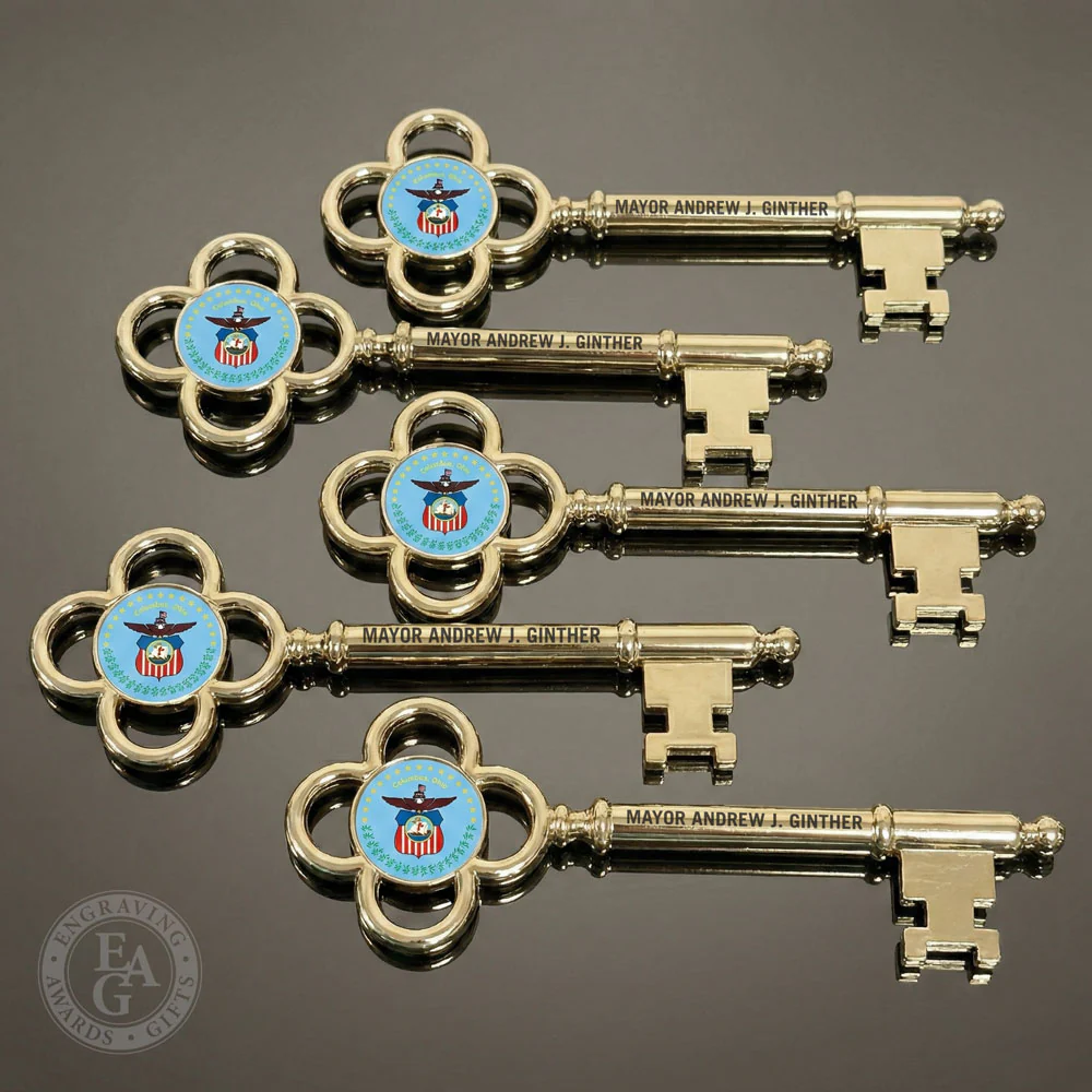 8" Gold Plated Ceremonial Key - Image 16