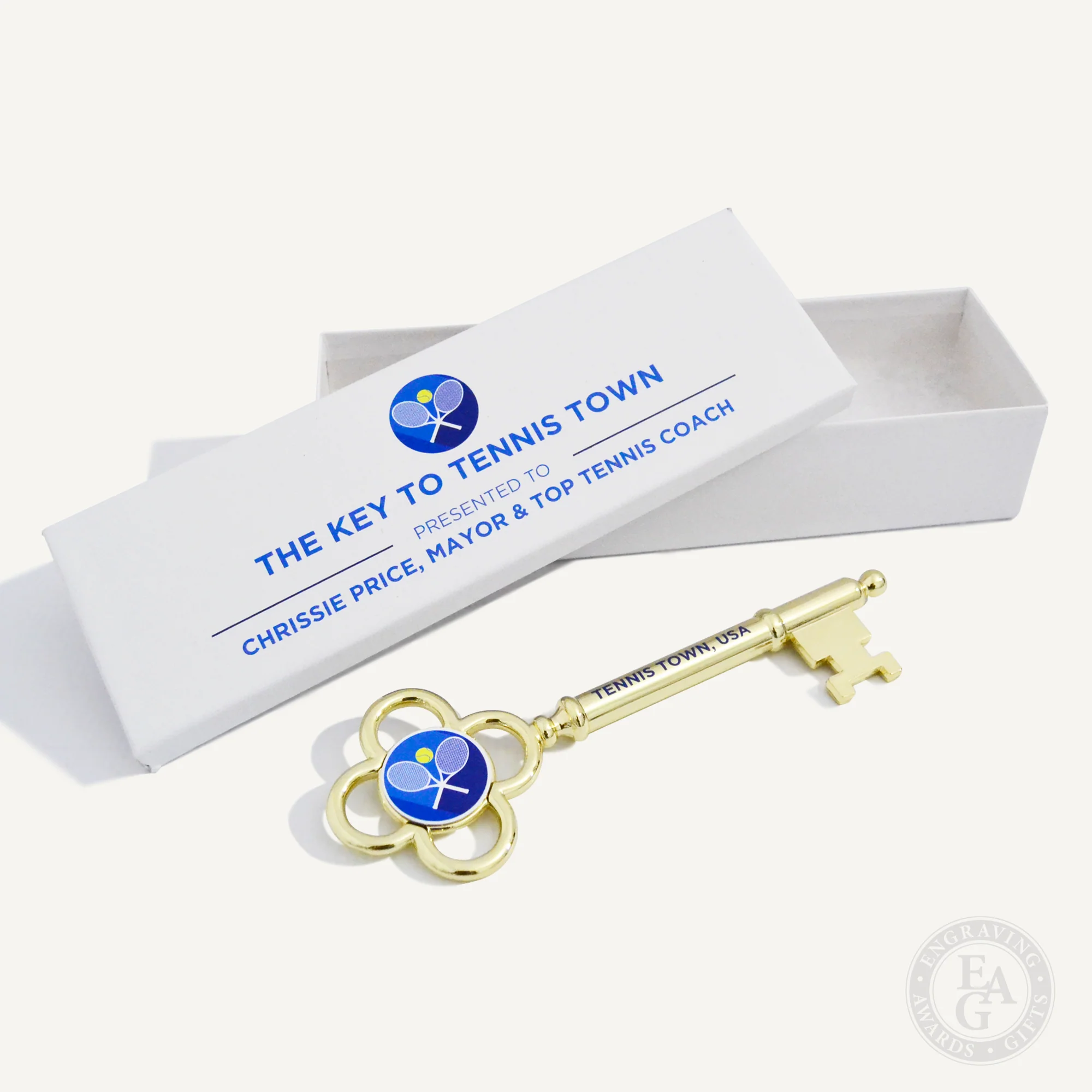 8" Gold Plated Ceremonial Key - Image 6