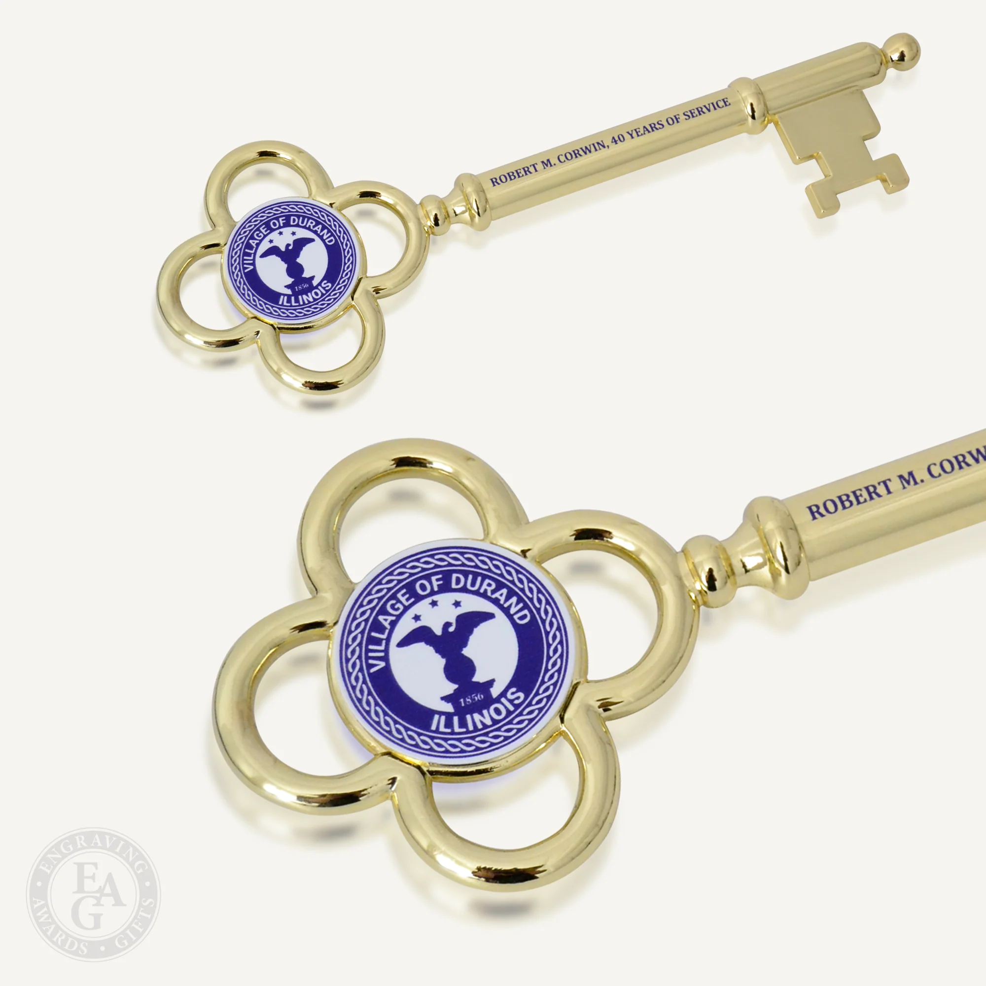 8" Gold Plated Ceremonial Key - Image 7