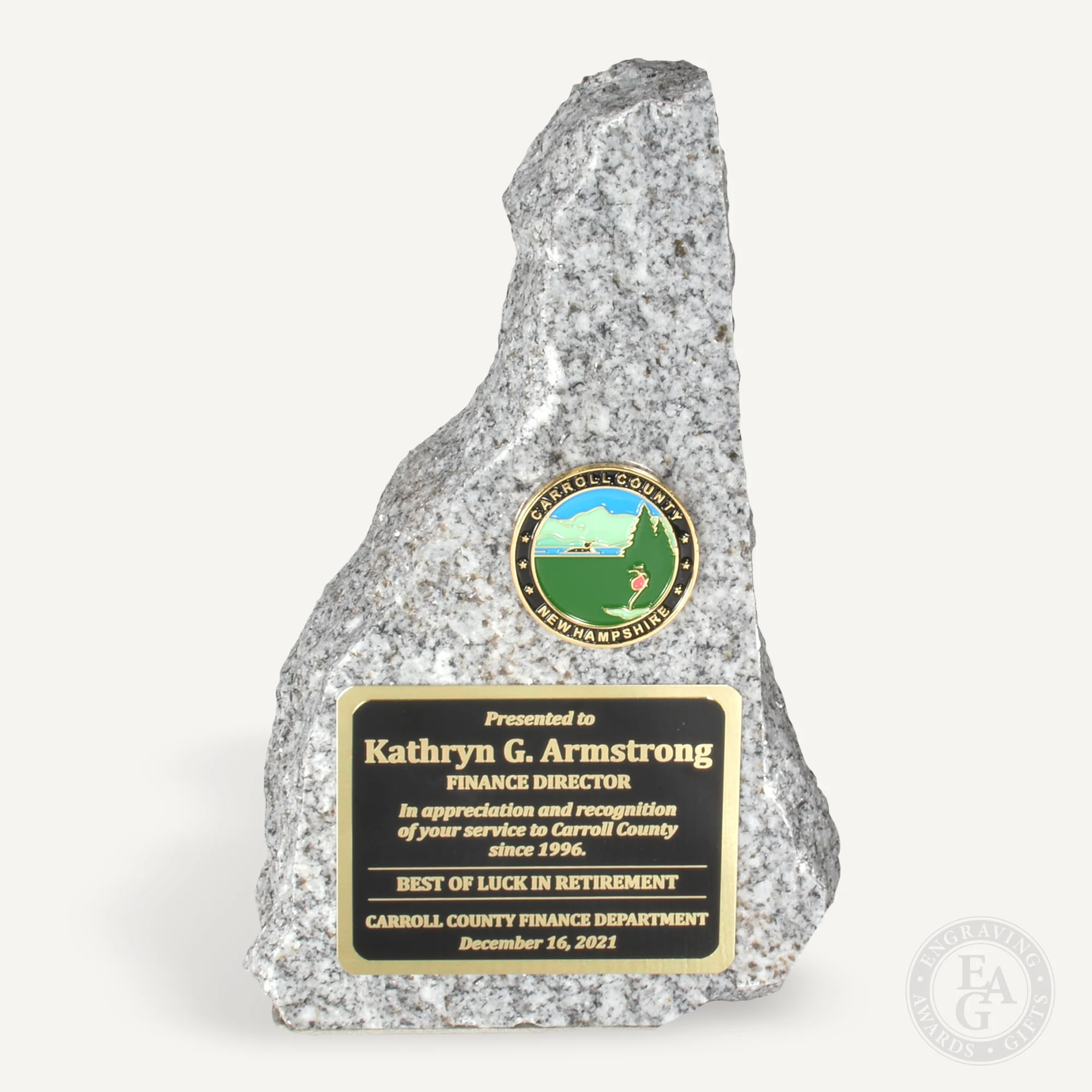 8" New Hampshire Granite Award - Image 9