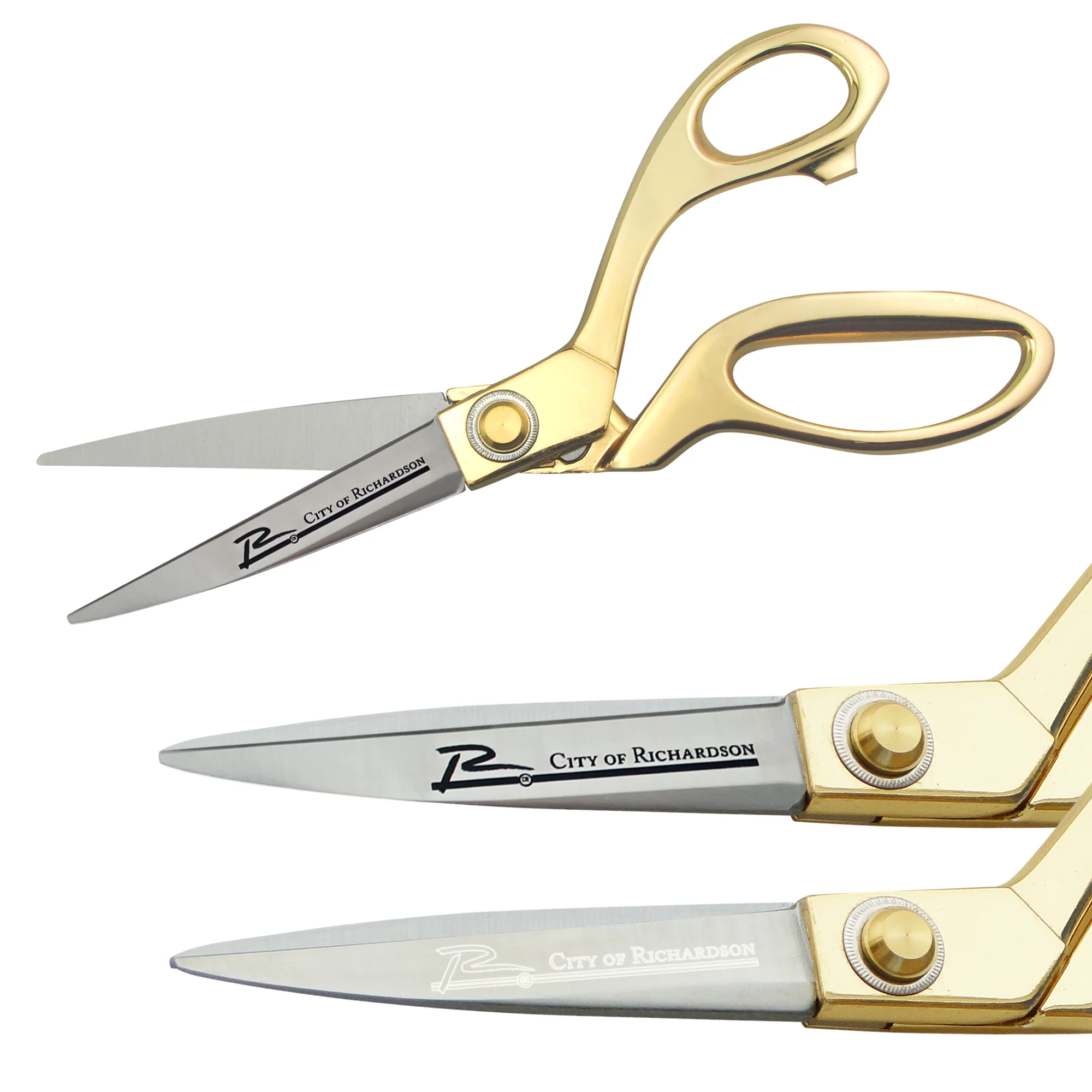 9-1/2" Gold Ceremonial Ribbon Cutting Scissors