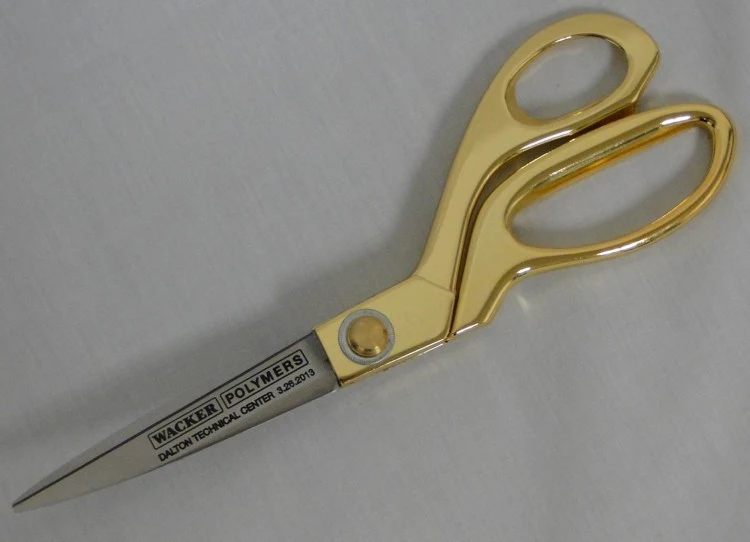 9-1/2" Gold Ceremonial Ribbon Cutting Scissors - Image 10