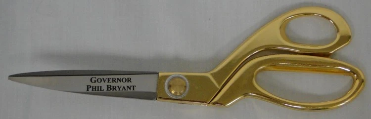 9-1/2" Gold Ceremonial Ribbon Cutting Scissors - Image 12