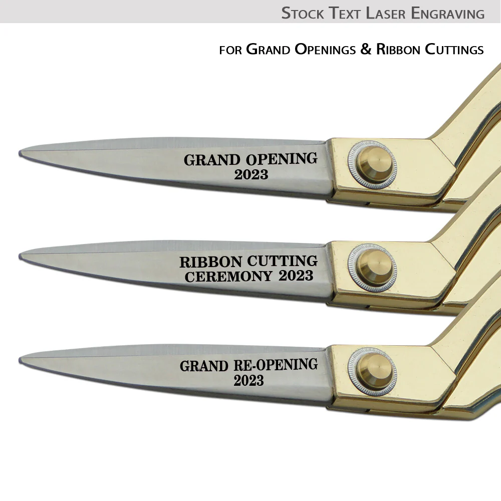 9-1/2" Gold Ceremonial Ribbon Cutting Scissors - Image 14