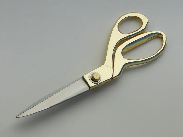 9-1/2" Gold Ceremonial Ribbon Cutting Scissors - Image 3