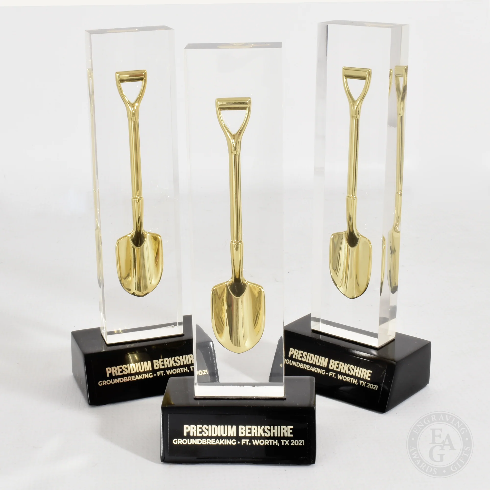 Ceremonial Shovel Embedment on Black Base - Image 4