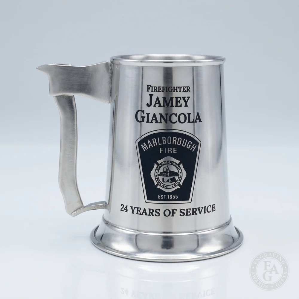 Axe Handle Pewter Firefighter Tankard - Image 13
