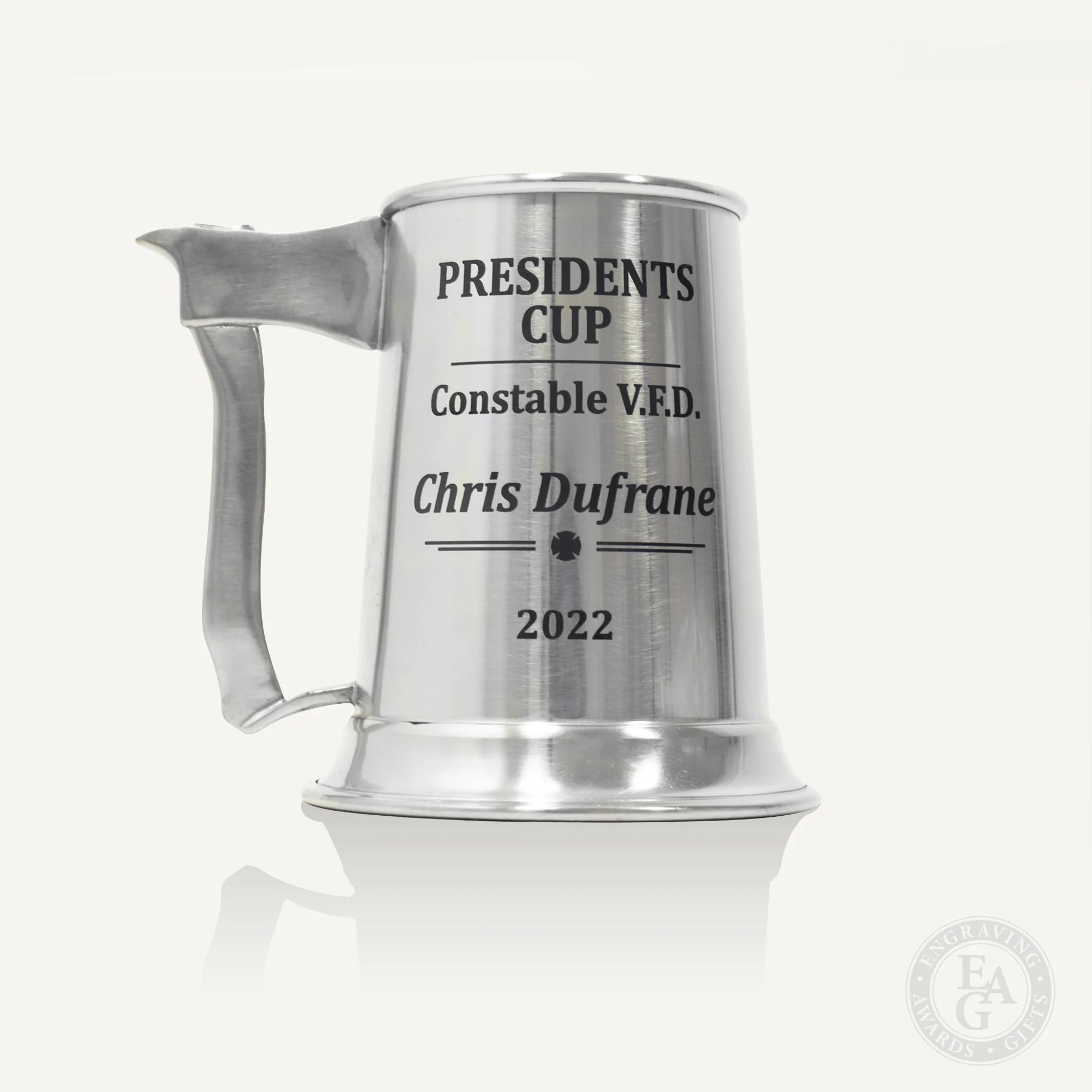 Axe Handle Pewter Firefighter Tankard - Image 7