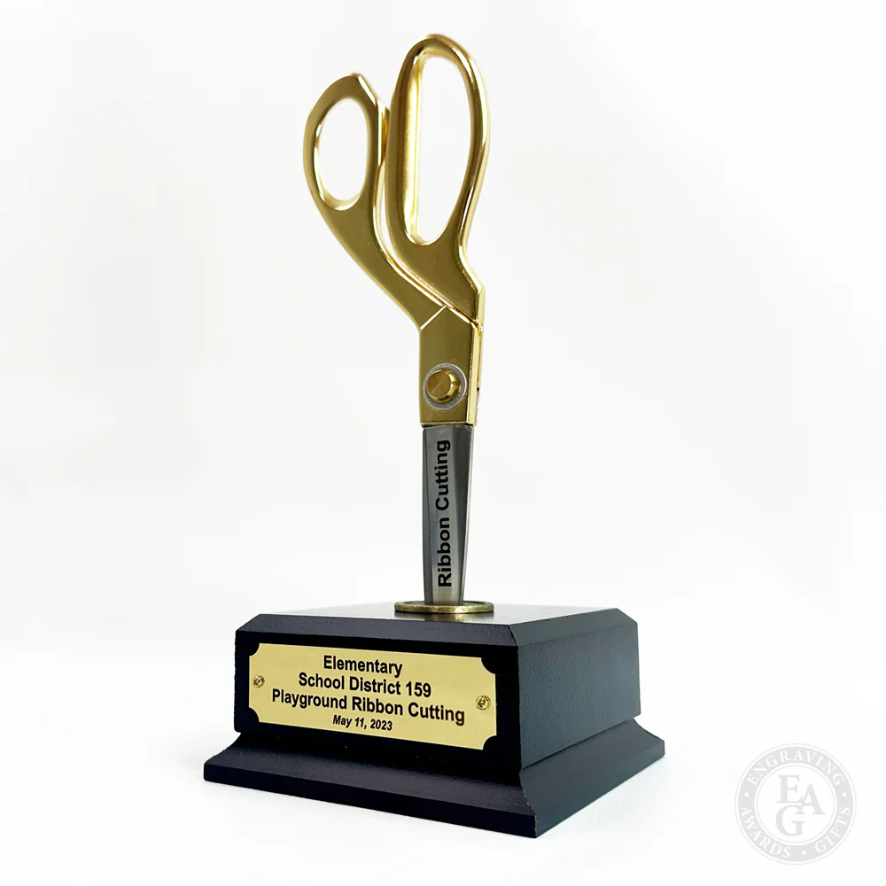 Black Finish Ceremonial Scissors Vertical Display Stand - Image 4