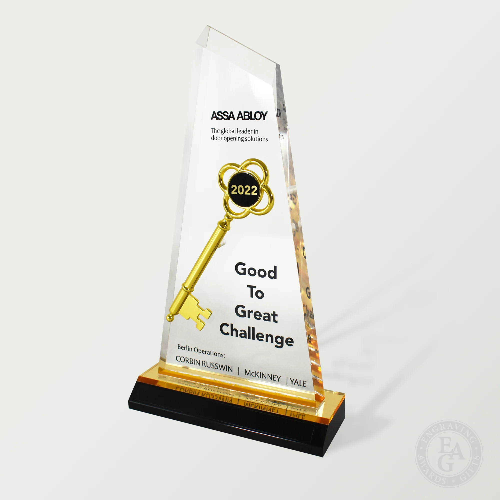 Ceremonial Acrylic Key Award - Image 10