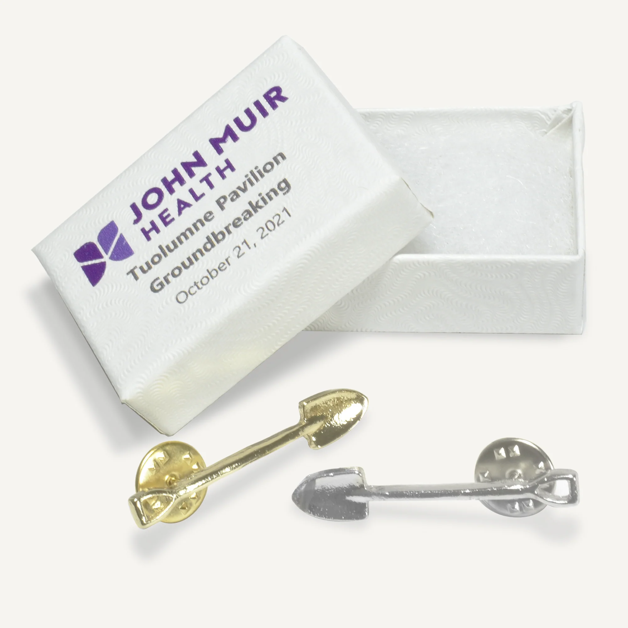 Ceremonial Groundbreaking Shovel Lapel Pins