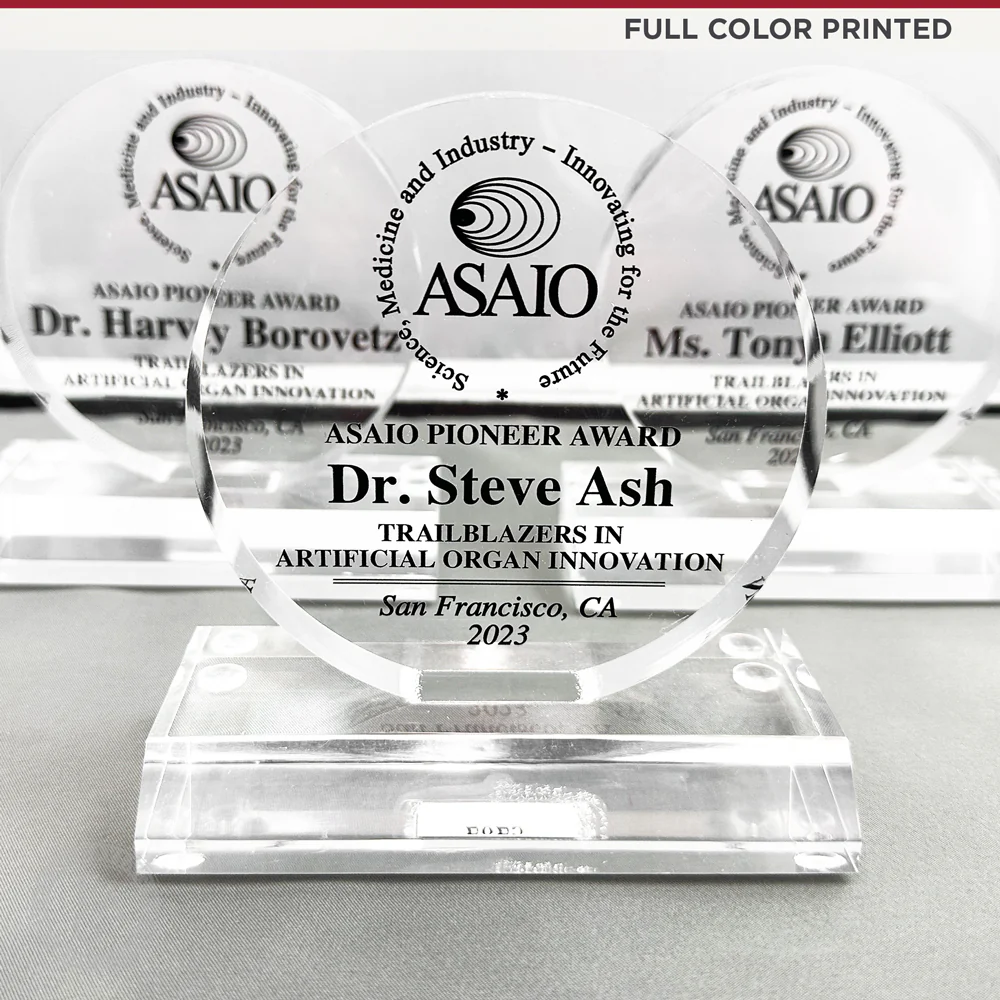 Small Clear Circle Acrylic Awards - Image 3