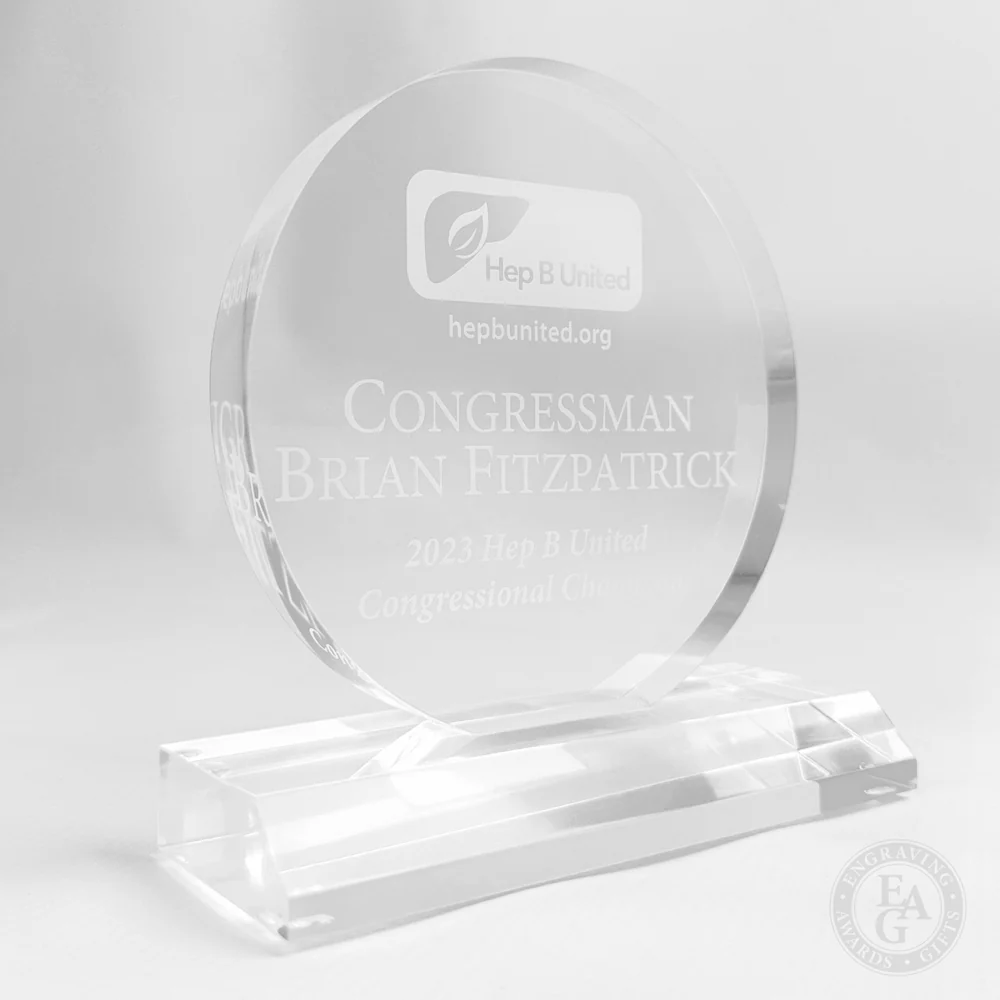 Small Clear Circle Acrylic Awards - Image 4