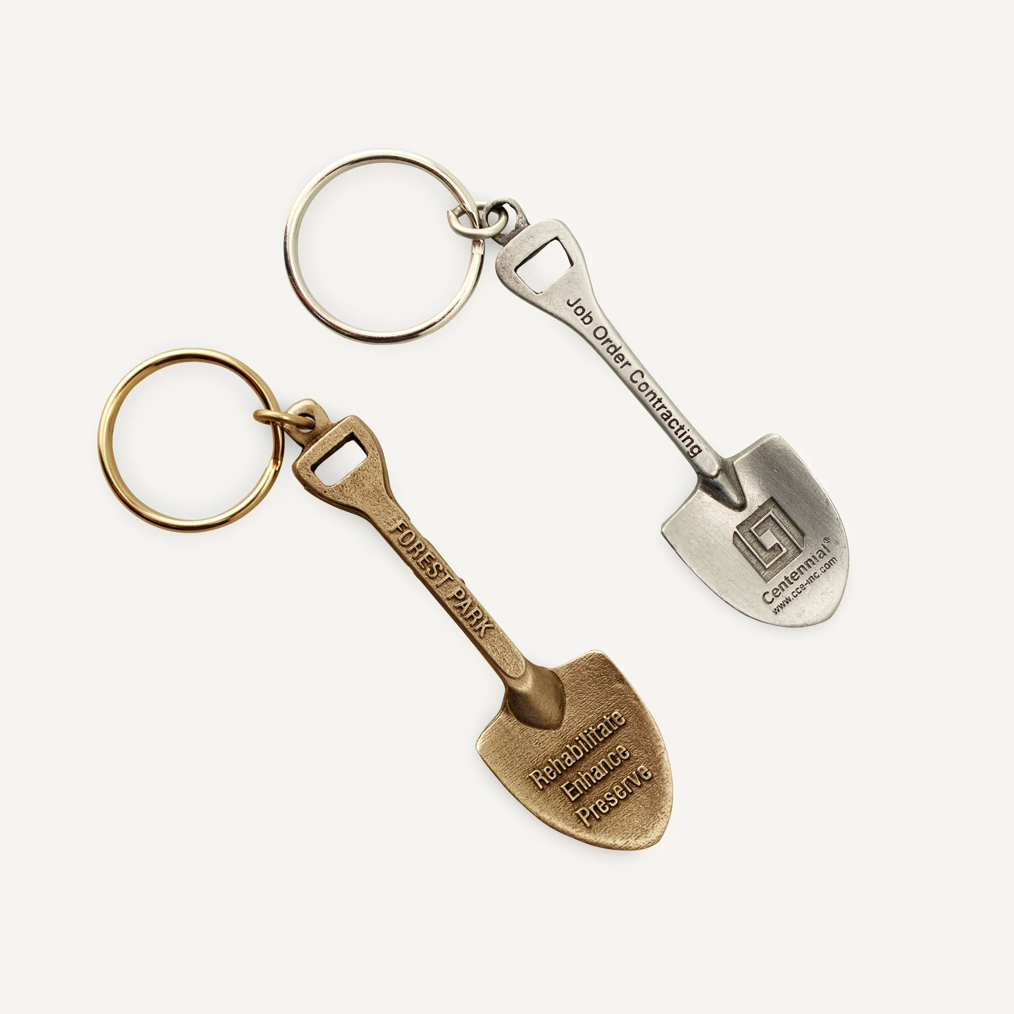 Custom Cast Shovel Keychains - Image 2