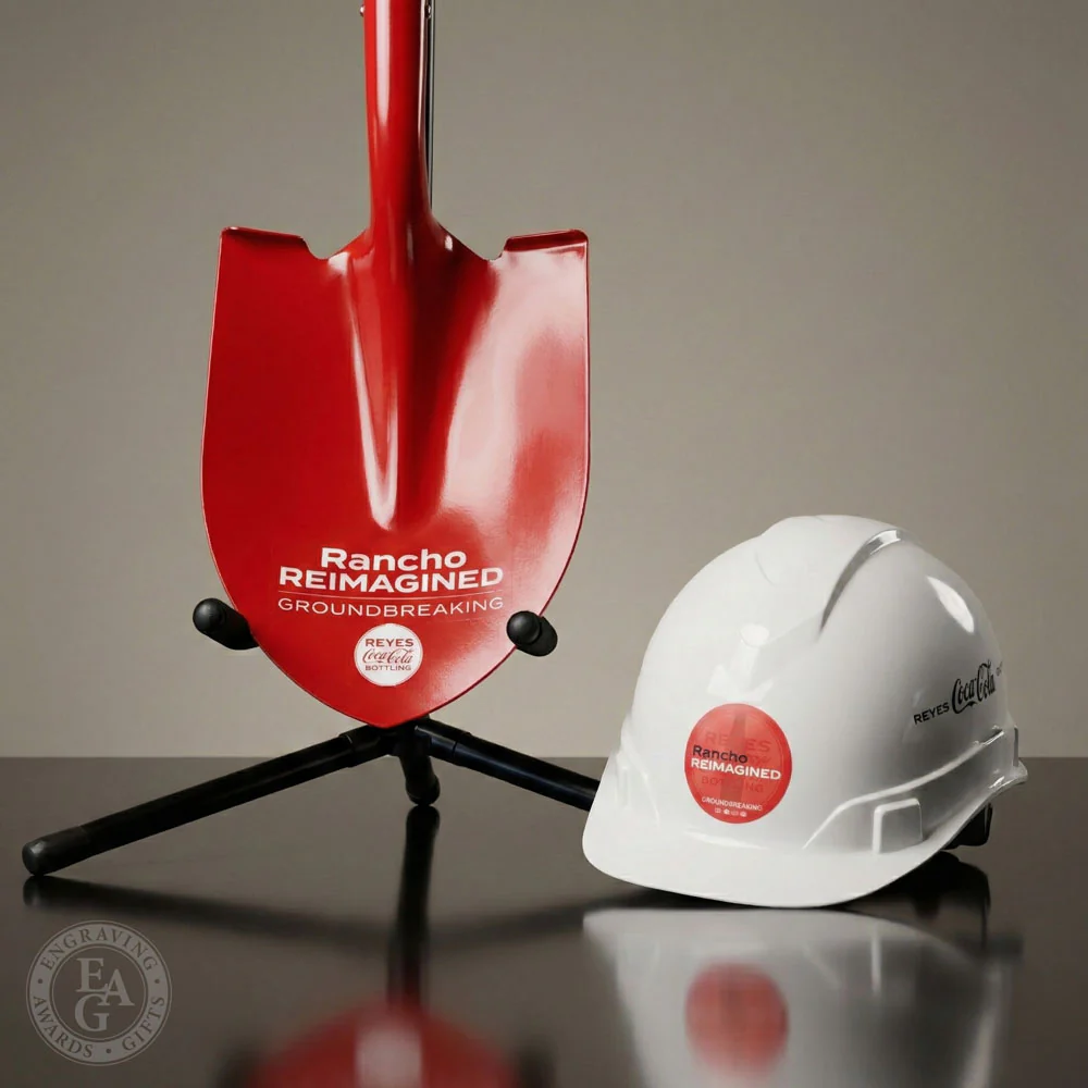 Groundbreaking Ceremonial Shovel Kit - Custom Painted D-Handle - Image 17