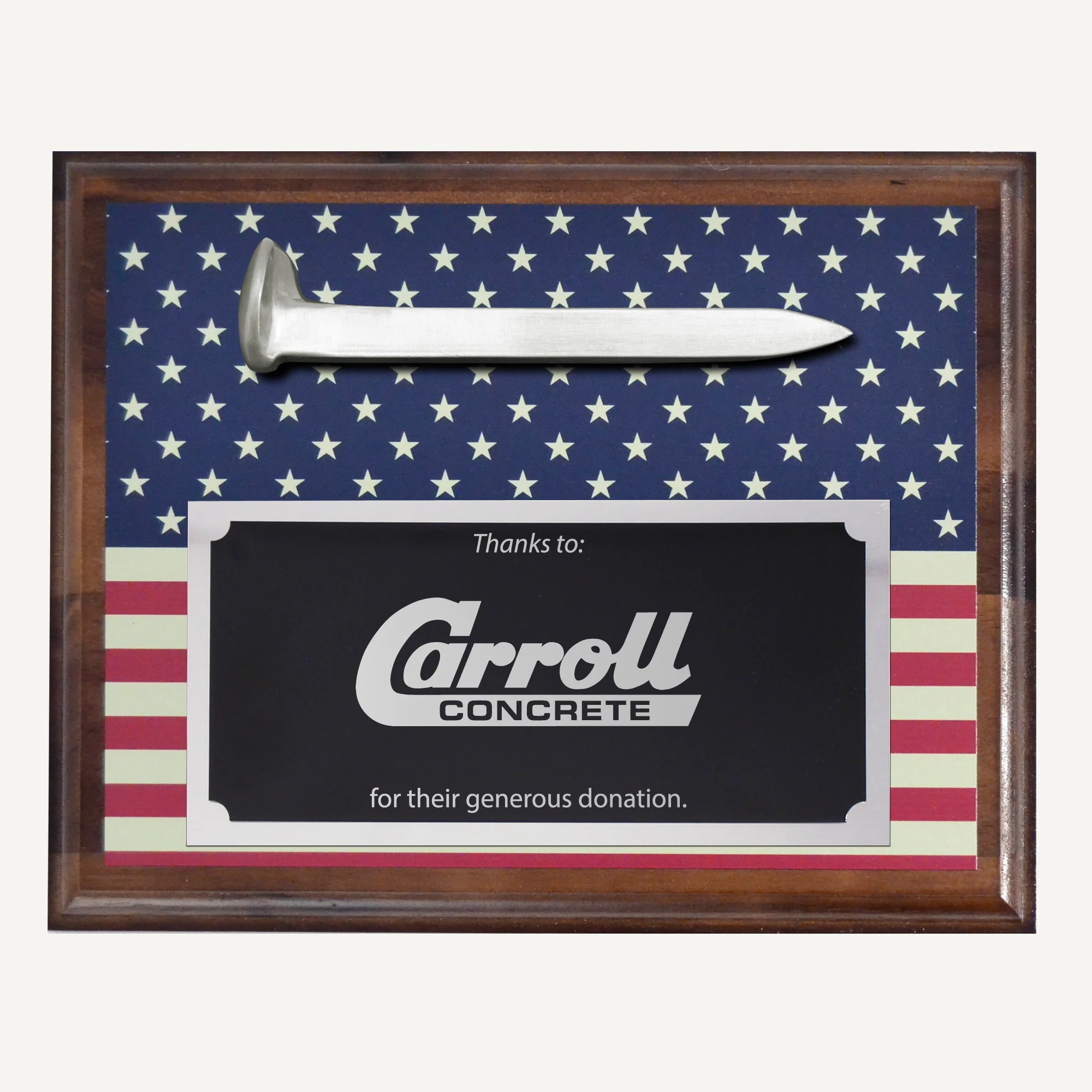 Custom Printed Ceremonial Railroad Spikes Plaques - Image 4
