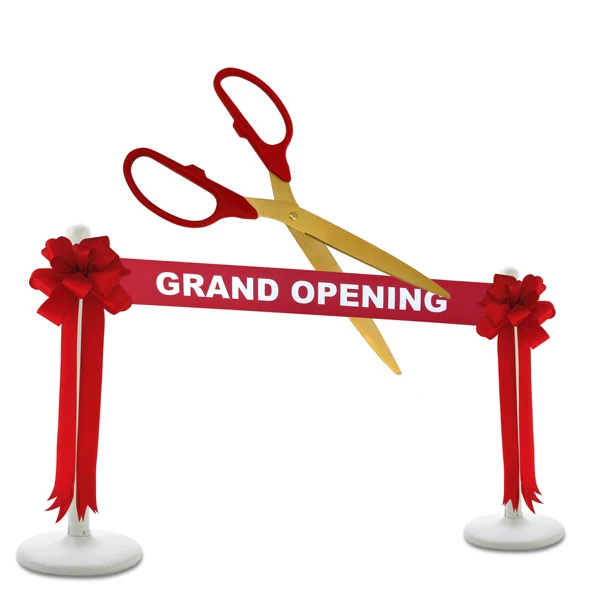 Deluxe Grand Opening Kit - 36" Ceremonial Scissors with Gold Blades - Image 3