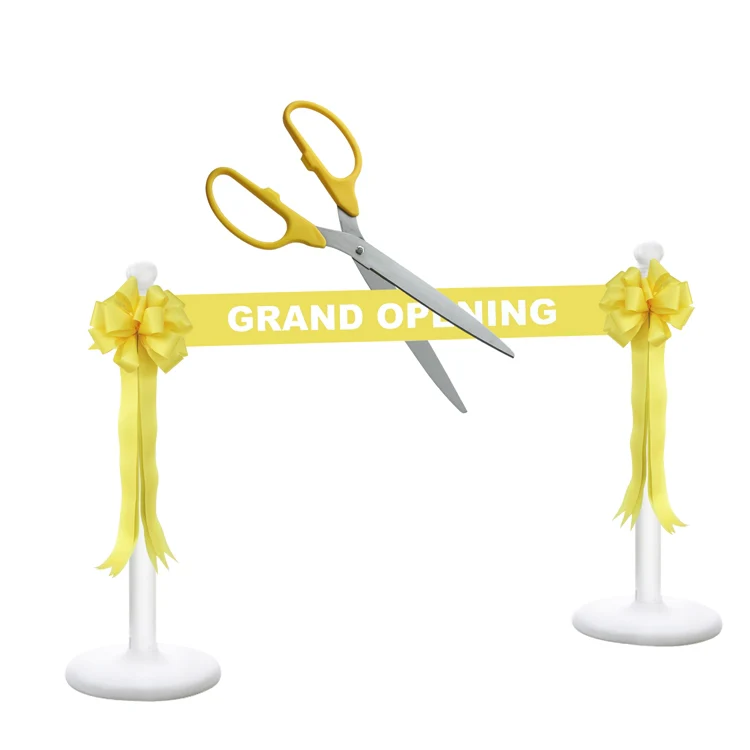 Deluxe Grand Opening Kit - 36" Ceremonial Scissors with Silver Blades - Image 6