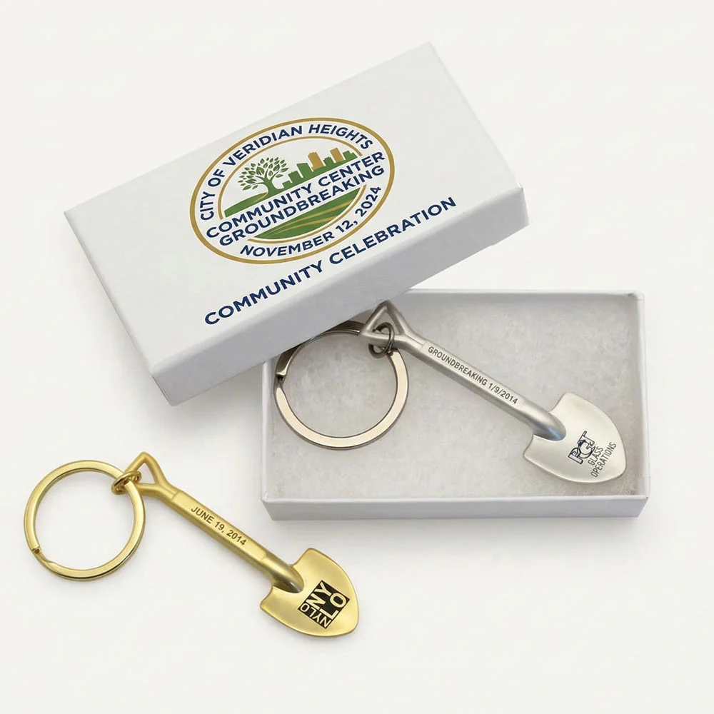 Die Cast Shovel Keychains