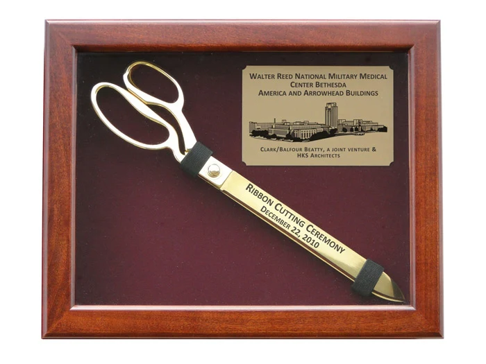Display Case for 15" Gold Ceremonial Scissors - Image 8
