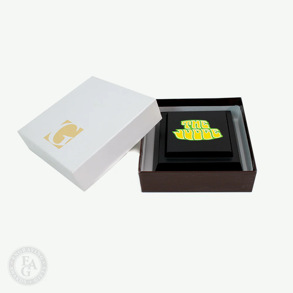 Ebony Finish Gavel Sound Block with Gift Box - Image 3