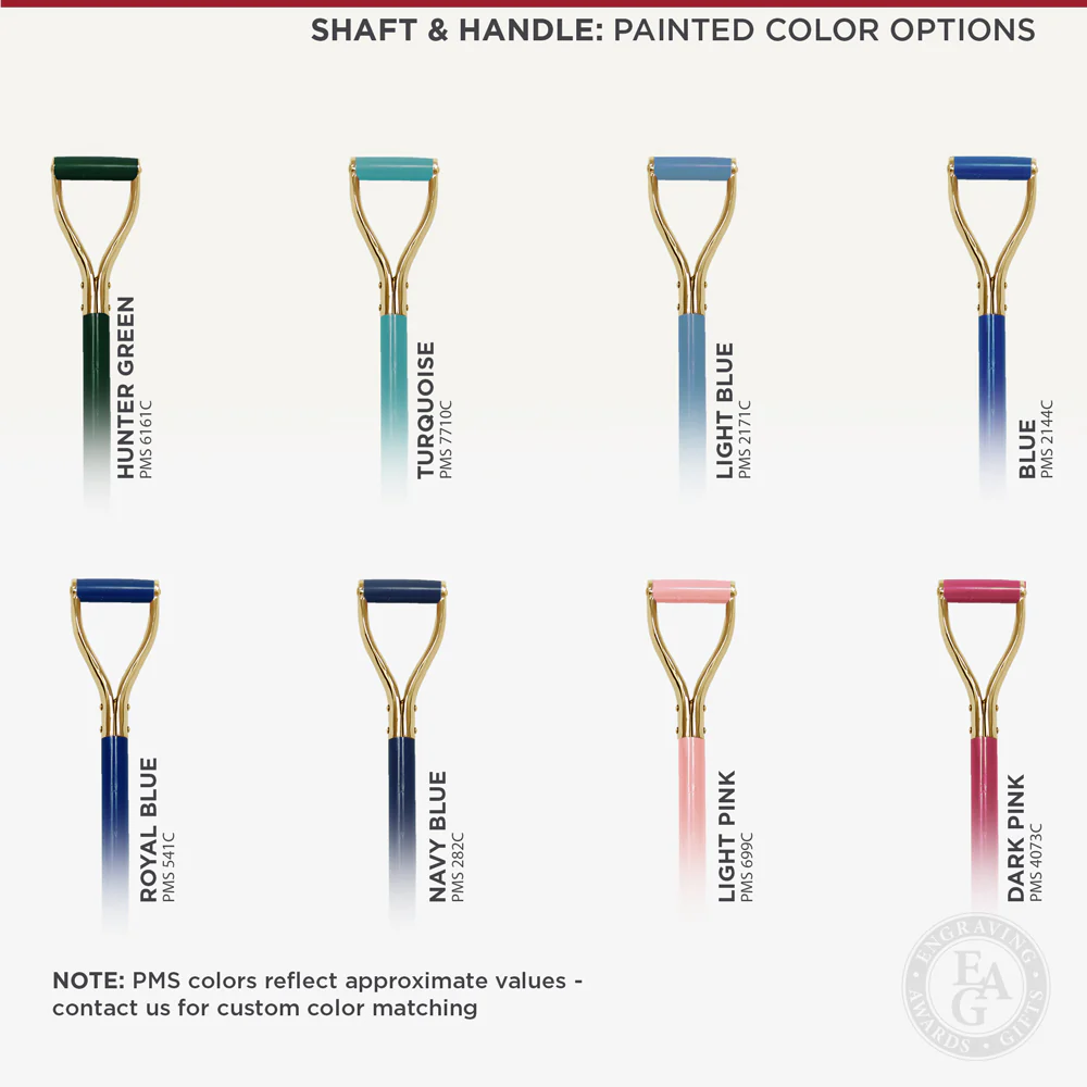 Groundbreaking Ceremonial Shovel Kit - Gold Finish D-Handle - Image 13