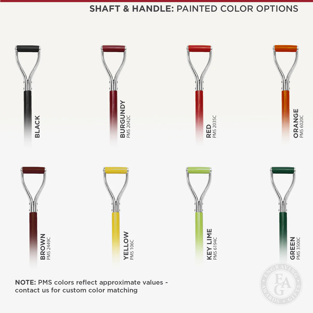 Groundbreaking Ceremonial Shovel Kit - Silver Finish D-Handle - Image 10