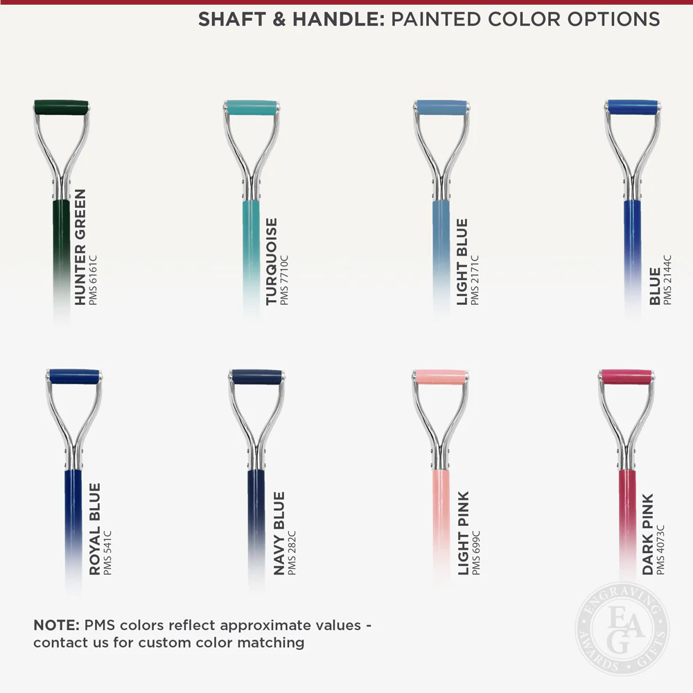 Groundbreaking Ceremonial Shovel Kit - Silver Finish D-Handle - Image 11