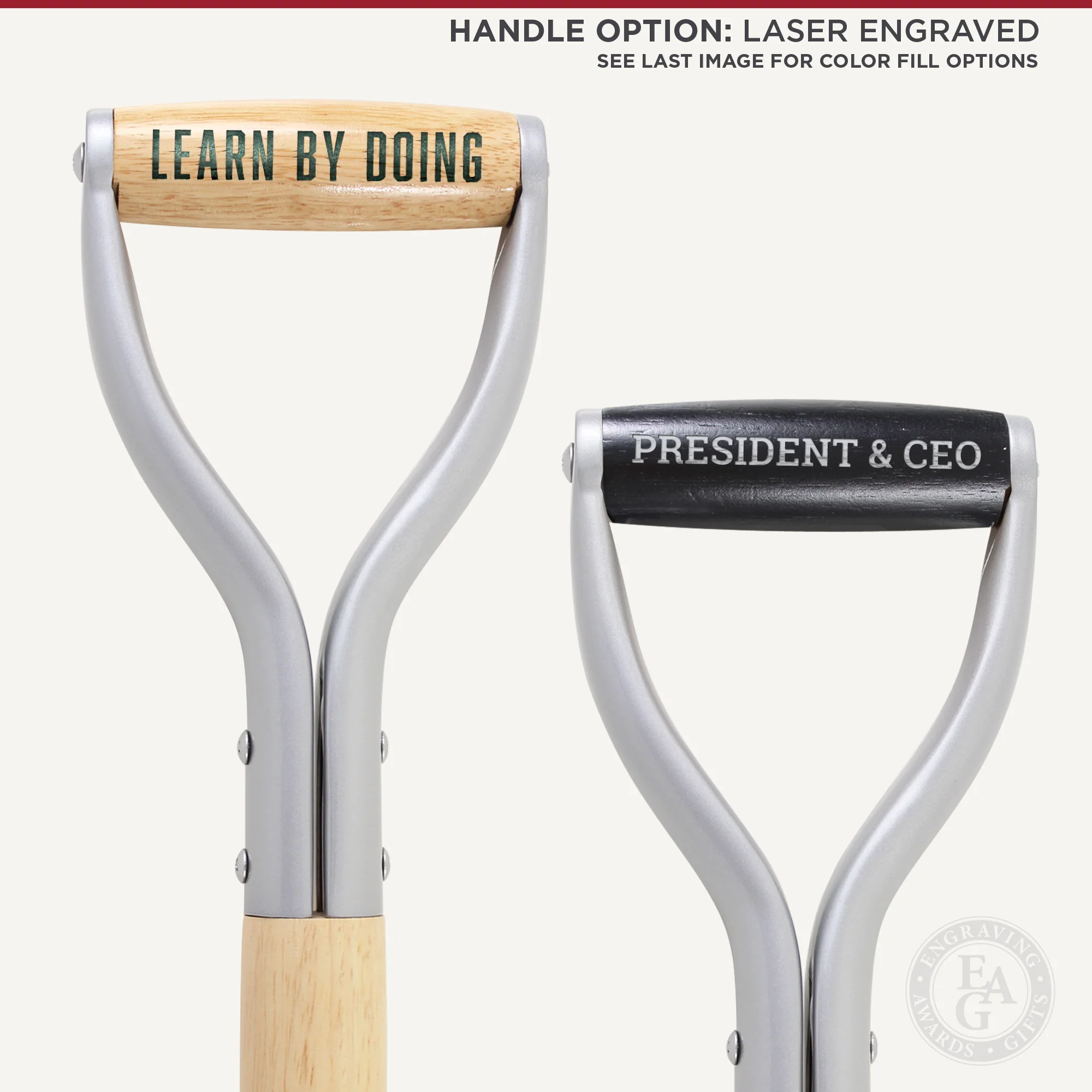Silver Finish Ceremonial Groundbreaking Shovel - D-Handle - Image 9