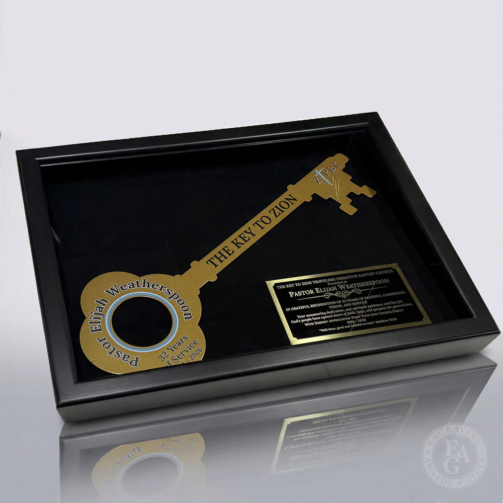 Giant Ceremonial Key Display Case - Black Finish - Image 6