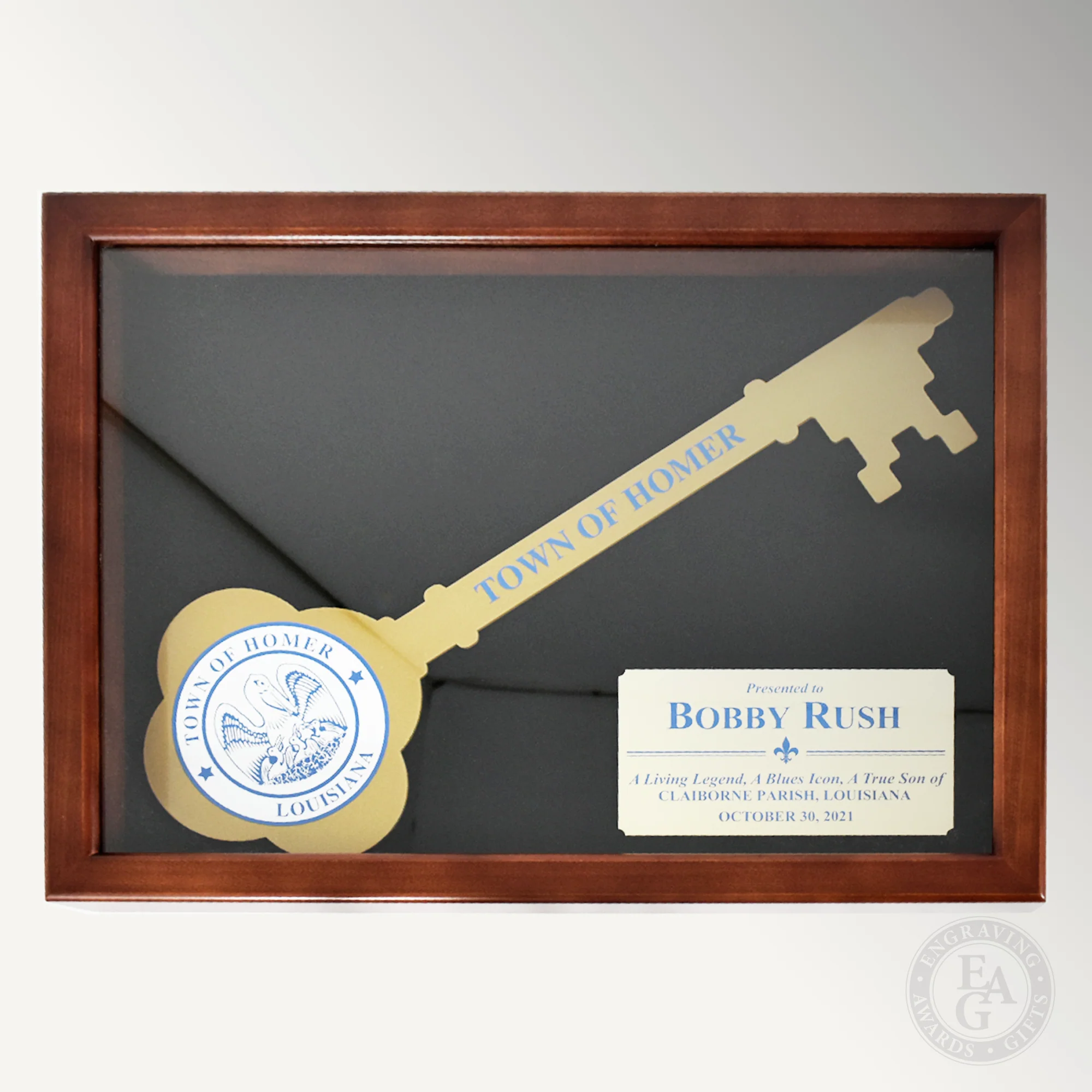 Giant Ceremonial Key Display Case - Cherry Finish - Image 3