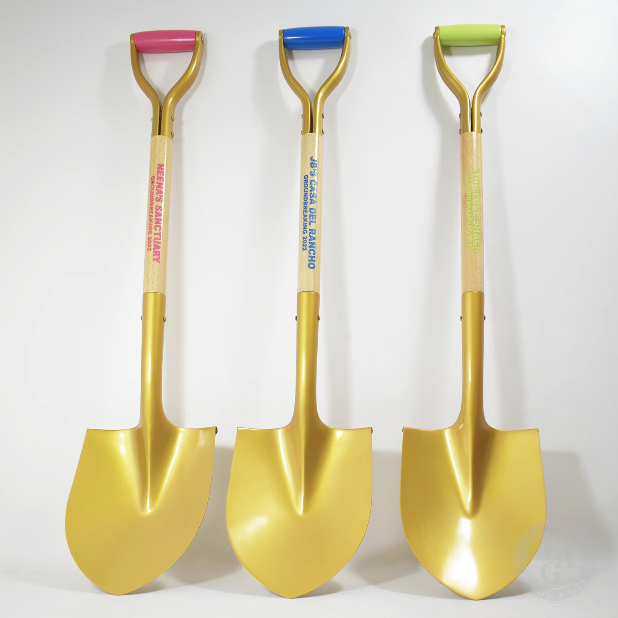 Gold Finish Ceremonial Groundbreaking Shovel - D-Handle - Image 26