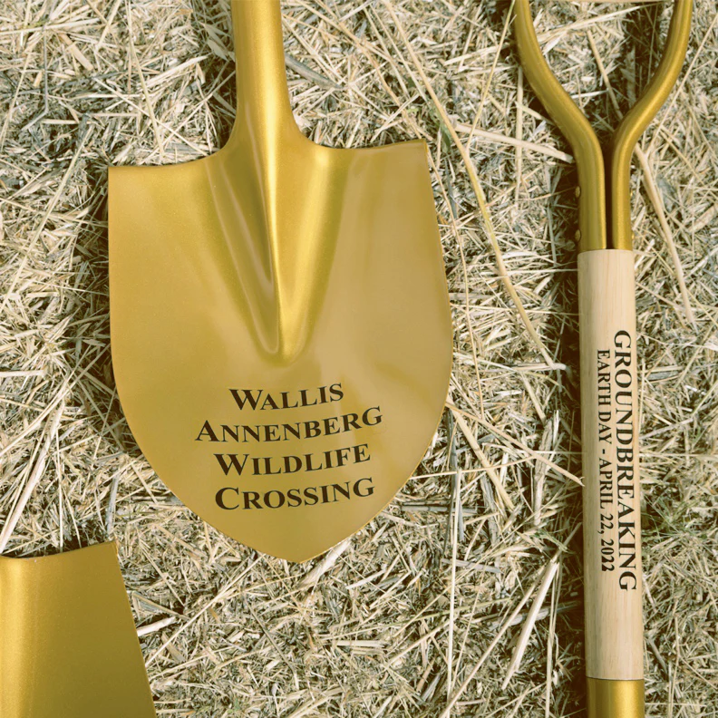 Gold Finish Ceremonial Groundbreaking Shovel - D-Handle - Image 33