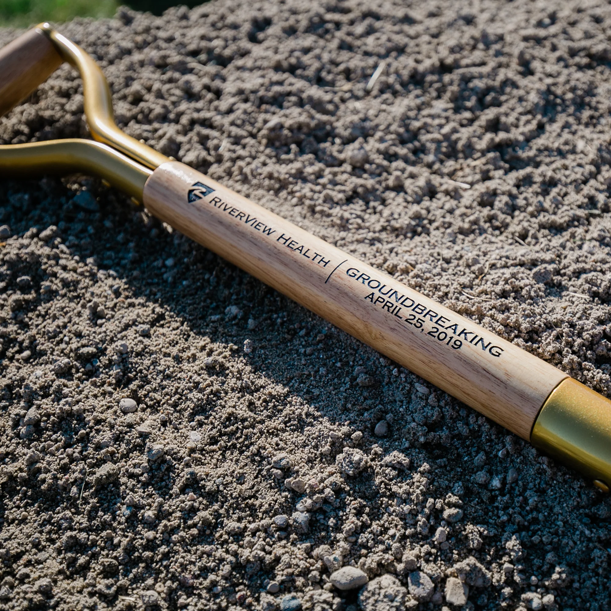 Gold Finish Ceremonial Groundbreaking Shovel - D-Handle - Image 38