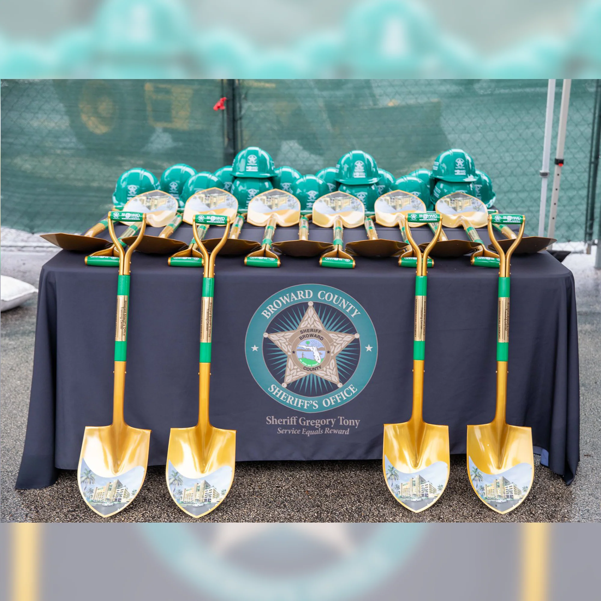 Gold Finish Ceremonial Groundbreaking Shovel - D-Handle - Image 41