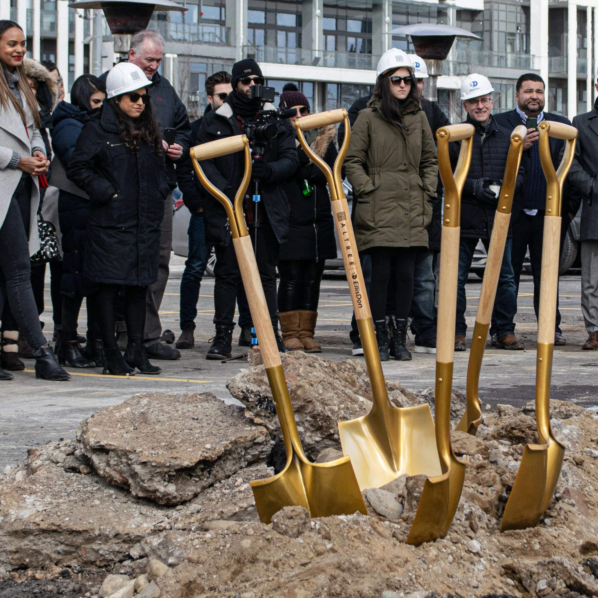 Gold Finish Ceremonial Groundbreaking Shovel - D-Handle - Image 43