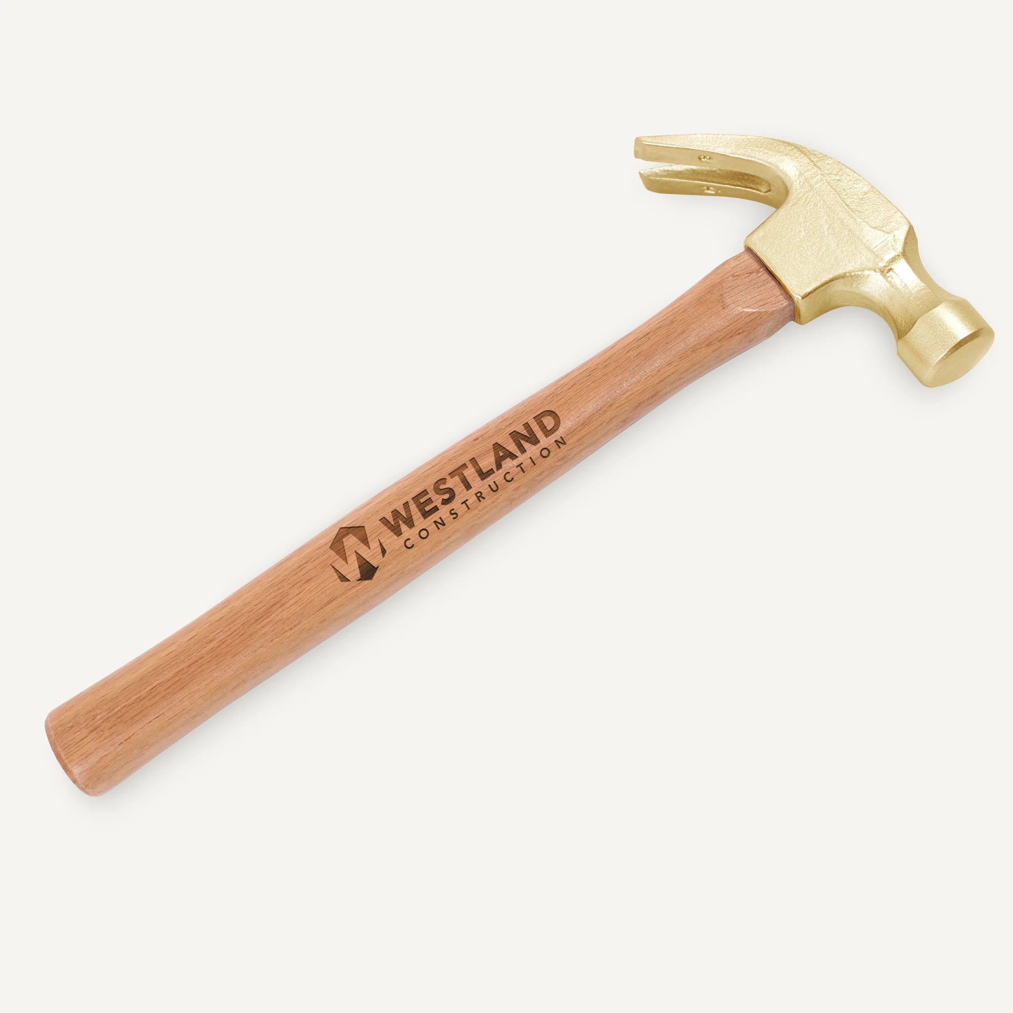 Gold Painted Traditional Hammer - Painted Head