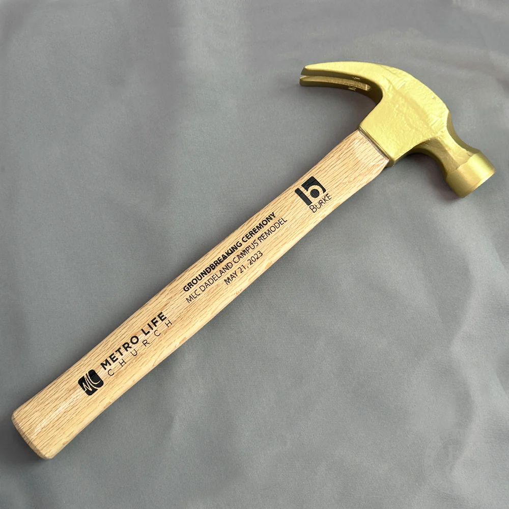 Gold Painted Traditional Hammer - Painted Head - Image 5