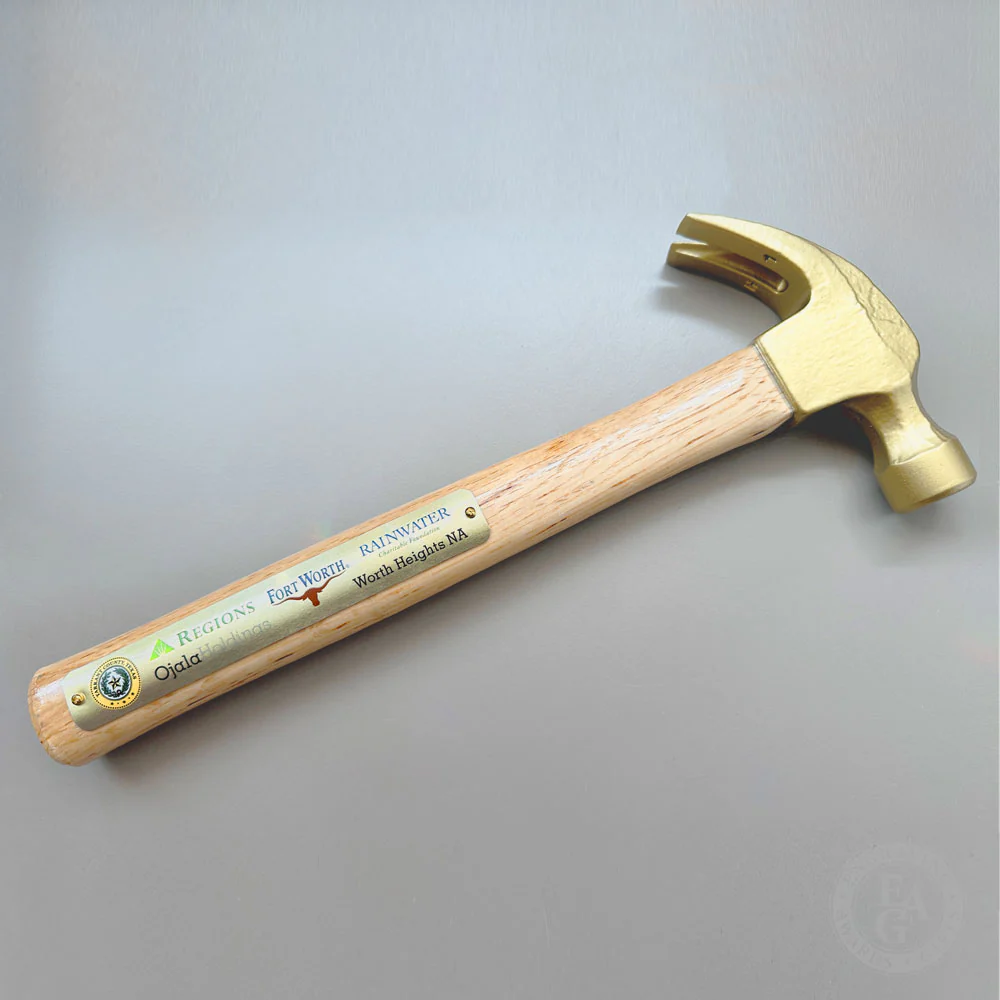 Gold Painted Traditional Hammer - Painted Head - Image 6