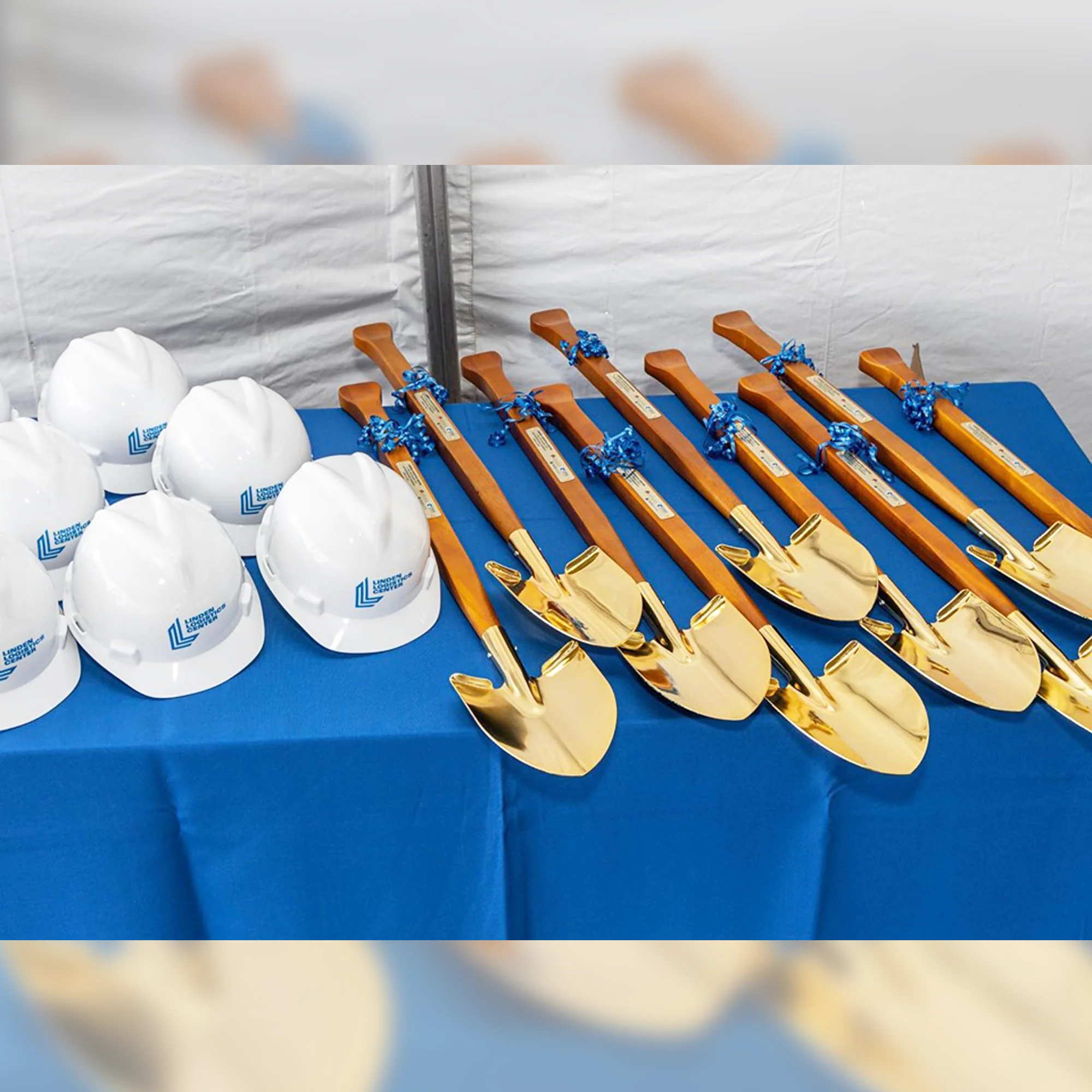 Gold Plated Ceremonial Groundbreaking Shovel - Paddle Handle - Image 14