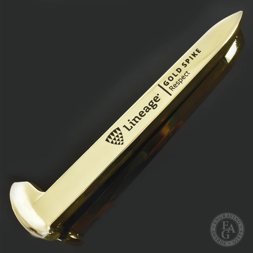 Gold Plated Ceremonial Railroad Spikes with Gift Boxes - Image 11