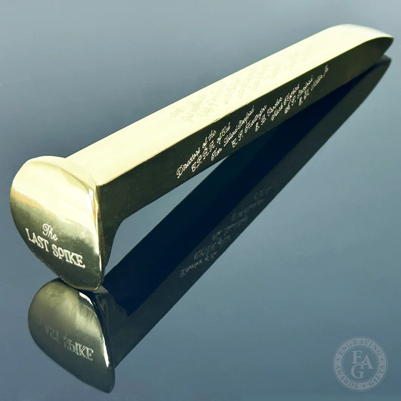 Gold Plated Ceremonial Railroad Spikes with Gift Boxes - Image 12