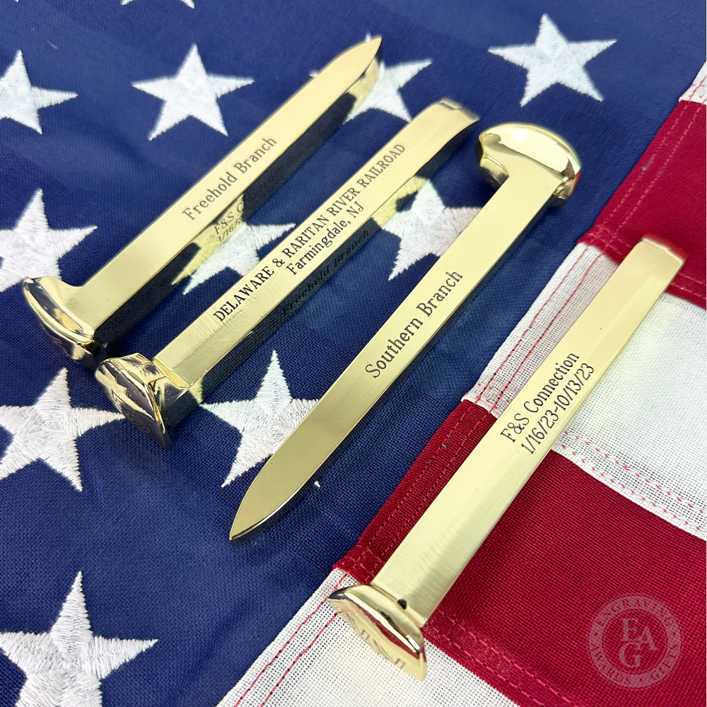 Gold Plated Ceremonial Railroad Spikes with Gift Boxes - Image 14